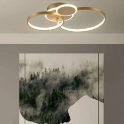 Carson 21.65 in. 2-Light Gold Cluster Circle LED Semi-Flush Mount by Maxax 14 Carson 21.65 in. 2-Light Gold Cluster Circle LED Semi-Flush Mount by Maxax -Maxax Elegant store gold maxax flush mount lights 6507 4gd fa 1000