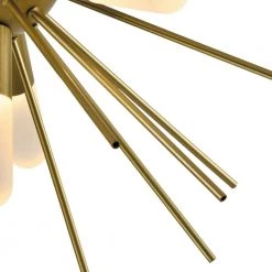 16.92 in. 4-Light Augusta Gold Sputnik Sphere LED Flush Mount by Maxax -Maxax Elegant store gold maxax flush mount lights mx21036 c4gd 4f 1000