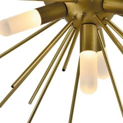 16.92 in. 4-Light Augusta Gold Sputnik Sphere LED Flush Mount by Maxax -Maxax Elegant store gold maxax flush mount lights mx21036 c4gd 76 1000