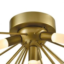 16.92 in. 4-Light Augusta Gold Sputnik Sphere LED Flush Mount by Maxax -Maxax Elegant store gold maxax flush mount lights mx21036 c4gd c3 1000
