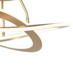 Carson 1-Light 19.69 in. Gold LED Semi Flush Mount by Maxax 14 Carson 1-Light 19.69 in. Gold LED Semi Flush Mount by Maxax -Maxax Elegant store gold maxax flush mount lights mx21041 c3gd 1f 1000