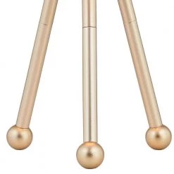 Columbus 14.5 in. Gold Tripod Table Lamp Set with White Feather by Maxax 12 Columbus 14.5 in. Gold Tripod Table Lamp Set with White Feather by Maxax -Maxax Elegant store gold maxax table lamps t107 wh s 1f 1000