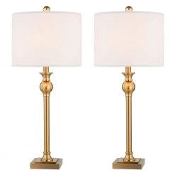 Cleveland 28 in. Gold Table Lamp Set (Set of 2) by Maxax