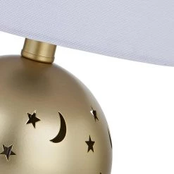 Huitt 17 in. Gold Metal Table Lamp by Maxax -Maxax Elegant store gold maxax table lamps t111 gd s 66 1000