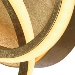 Washington 1-Light Gold Dimmable Integrated LED Metal Wall Sconce by Maxax -Maxax Elegant store gold maxax wall sconces 6505 2gd 1f 1000