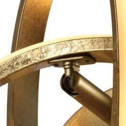 Washington 1-Light Gold Dimmable Integrated LED Metal Wall Sconce by Maxax -Maxax Elegant store gold maxax wall sconces 6505 2gd 4f 1000