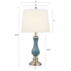 Odile 23 in. Light Blue Table Lamp Set (Set of 2) by Maxax 15 Odile 23 in. Light Blue Table Lamp Set (Set of 2) by Maxax -Maxax Elegant store light blue maxax table lamps t93 lb c3 1000