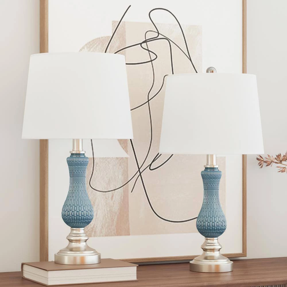 Odile 23 in. Light Blue Table Lamp Set (Set of 2) by Maxax 11 Odile 23 in. Light Blue Table Lamp Set (Set of 2) by Maxax - Image 11