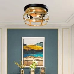 Raleigh 11.81 in. 2-Light Light Orange Flush Mount by Maxax -Maxax Elegant store light orange maxax flush mount lights mx21039 c2wd 66 1000