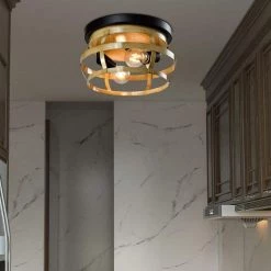 Raleigh 11.81 in. 2-Light Light Orange Flush Mount by Maxax -Maxax Elegant store light orange maxax flush mount lights mx21039 c2wd 76 1000