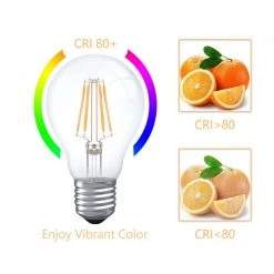 6-Watt (60-Watt Equivalent), A19 LED, Dimmable Light Bulb, Daylight E26/Medium (Standard) Base 5000K (Set of 6) by Maxax -Maxax Elegant store maxax edison bulbs mxa60 a19 650 6pk 76 1000