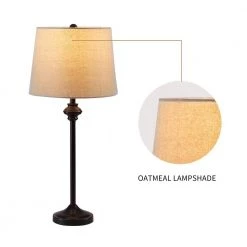 Cleveland 26 " Black Buffet Table Lamp Set (Set of 2) by Maxax -Maxax Elegant store maxax lamp sets t13 bk 44 1000