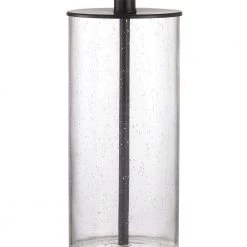 Concord 23 .75" Balck Table Lamp Set With Clear Glass Body (Set of 2) by Maxax -Maxax Elegant store maxax lamp sets t27 bk 1f 1000