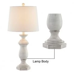 Dallas 27 " White Bedside Table Lamp (Set of 2) by Maxax -Maxax Elegant store maxax lamp sets t47 wh 44 1000