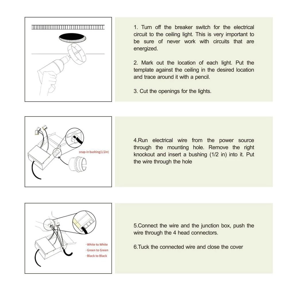 4 in. Canless Ultra-Thin 9-Watt CCT 5000K Remodel Integrated LED Recessed Light Kit (6-Pack) by Maxax 8 4 in. Canless Ultra-Thin 9-Watt CCT 5000K Remodel Integrated LED Recessed Light Kit (6-Pack) by Maxax - Image 8