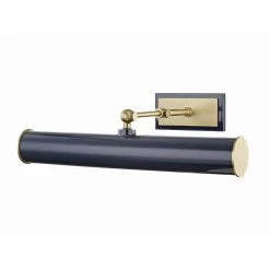 Holly 2-Light Aged Brass/Navy Picture Light by Mitzi by Hudson Valley Lighting