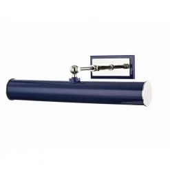 Holly 2-Light Polished Nickel/Navy Picture Light by Mitzi by Hudson Valley Lighting