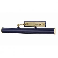 Holly 3-Light Aged Brass/Navy Picture Light by Mitzi by Hudson Valley Lighting