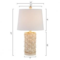 Sunni Kaison 21 in. H Natural Standard Table Lamp by Maxax -Maxax Elegant store natural maxax table lamps t108 nat s 4f 1000