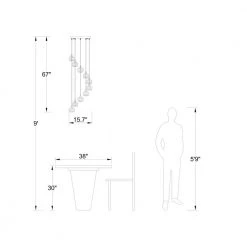 Albany 10-Light Nickel Unique Tiered Chandelier with Crystal Accents by Maxax -Maxax Elegant store nickel maxax chandeliers mx19053 10 p 40 1000