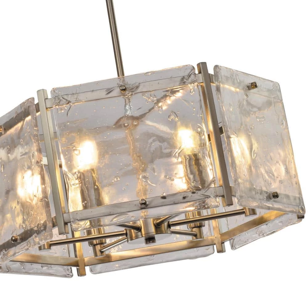 St. Louis 6-Light Nickel Unique Drum Chandelier by Maxax 5 St. Louis 6-Light Nickel Unique Drum Chandelier by Maxax - Image 5