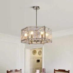 St. Louis 6-Light Nickel Unique Drum Chandelier by Maxax 12 St. Louis 6-Light Nickel Unique Drum Chandelier by Maxax -Maxax Elegant store nickel maxax chandeliers mx2002 p6 44 1000