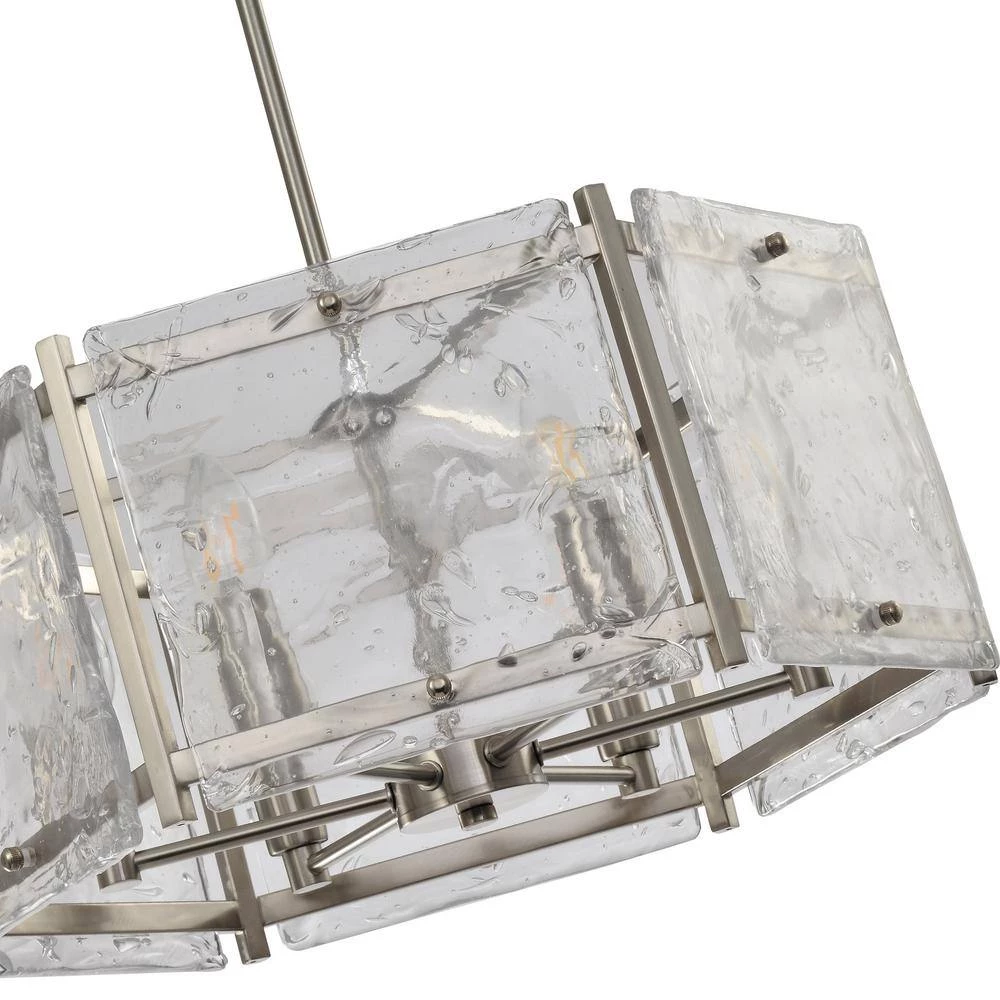 St. Louis 6-Light Nickel Unique Drum Chandelier by Maxax 4 St. Louis 6-Light Nickel Unique Drum Chandelier by Maxax - Image 4