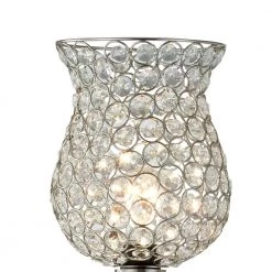 Oklahoma 59 in. Nickel Torchiere Floor Lamp With Crystal Shade by Maxax -Maxax Elegant store nickel maxax floor lamps f71 ni c3 1000