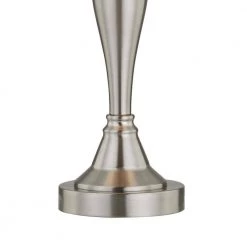 Cincinati 27 '' H Nickel Table Lamp With Gray Shade(Set of 2) by Maxax -Maxax Elegant store nickel maxax table lamps t109 gy 76 1000