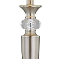 Cincinati 27 '' H Nickel Table Lamp With White Shade(Set of 2) by Maxax -Maxax Elegant store nickel maxax table lamps t109 wh 44 1000