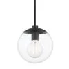 Meadow 1-light Old Bronze Pendant with Clear Glass Shade by Mitzi by Hudson Valley Lighting