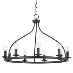 Kendra 9-Light Old Bronze Chandelier by Mitzi by Hudson Valley Lighting