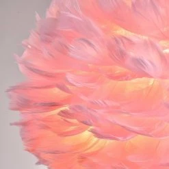 Columbus 3-Light Pink Columbus Unique/Statement Globe Chandelier with Feather Accents by Maxax -Maxax Elegant store pink maxax chandeliers mx19096 3pk p 1f 1000