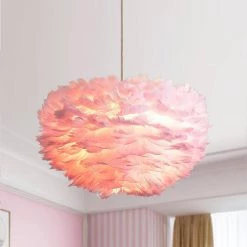 Columbus 3-Light Pink Columbus Unique/Statement Globe Chandelier with Feather Accents by Maxax -Maxax Elegant store pink maxax chandeliers mx19096 3pk p c3 1000