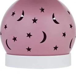 Huitt 17 in. Pink Metal Table Lamp by Maxax -Maxax Elegant store pink maxax table lamps t111 pk s 44 1000