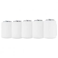 Chantal 25.75 in. 5-Light Polished Chrome Vanity Light with Opal Matte Glass Shade by Mitzi by Hudson Valley Lighting