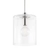 Neko 1-light Polished Nickel Large Pendant with Clear Glass Shade by Mitzi by Hudson Valley Lighting