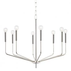 Bailey 8-Light Polished Nickel Chandelier by Mitzi by Hudson Valley Lighting