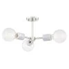 Asime 10.25 in. 3-Light Polished Nickel Semi Flush by Mitzi by Hudson Valley Lighting