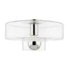Iona 7 in. 1-Light Polished Nickel Flush Mount with Clear Glass Shade by Mitzi by Hudson Valley Lighting