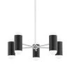 Kira 10-Light Polished Nickel/Soft Black Chandelier by Mitzi by Hudson Valley Lighting