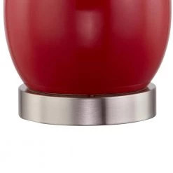 Sacramento 28 .5" Red Table Lamp Set with USB (Set of 2) by Maxax -Maxax Elegant store red maxax table lamps t56 rd 1d 1000