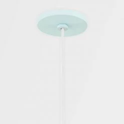 Gloria 1-Light Robins Egg Blue Shaded Pendant Light by Mitzi by Hudson Valley Lighting -Maxax Elegant store robins egg blue mitzi by hudson valley lighting chandeliers h554701s rb 4f 1000