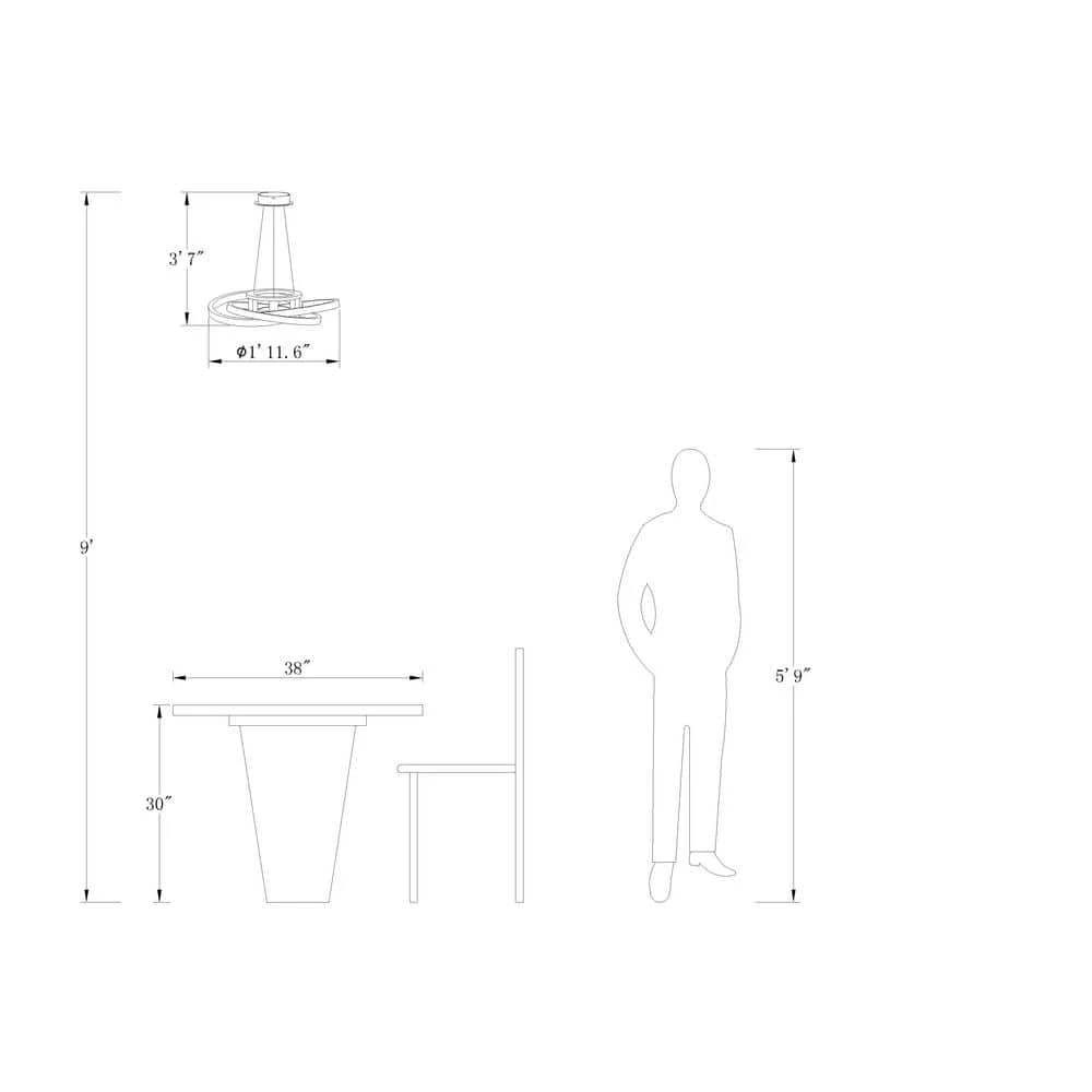 Carson 3 - Light Silver Statement Square/Rectangle Integrated LED Chandelier by Maxax 7 Carson 3 - Light Silver Statement Square/Rectangle Integrated LED Chandelier by Maxax - Image 7