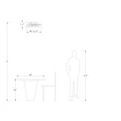 Carson 3-Light 11.6 in. Silver Simple Geometric LED Semi Flush Mount by Maxax -Maxax Elegant store silver maxax flush mount lights mx19035 si 1f 1000