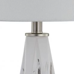 Charleston 23 in. Bedside White Porcelain Table Lamp Set (Set Of 2) by Maxax -Maxax Elegant store silver white brown maxax table lamps t128 bn fa 1000