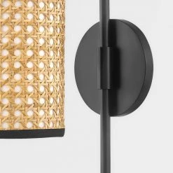 Dolores 1-Light Soft Black Wall Sconce by Mitzi by Hudson Valley Lighting -Maxax Elegant store soft black mitzi by hudson valley lighting vanity lighting h520101 sbk 44 1000