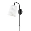 Demi 1-Light Soft Black Wall Sconce by Mitzi by Hudson Valley Lighting