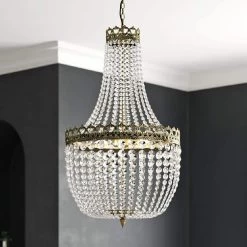Cheyenne 5-Light Untique Bronze Unique/Statement Empire Chandelier with Crystal Accents by Maxax -Maxax Elegant store untique bronze black sweep green gold maxax chandeliers mx155001 p 40 1000