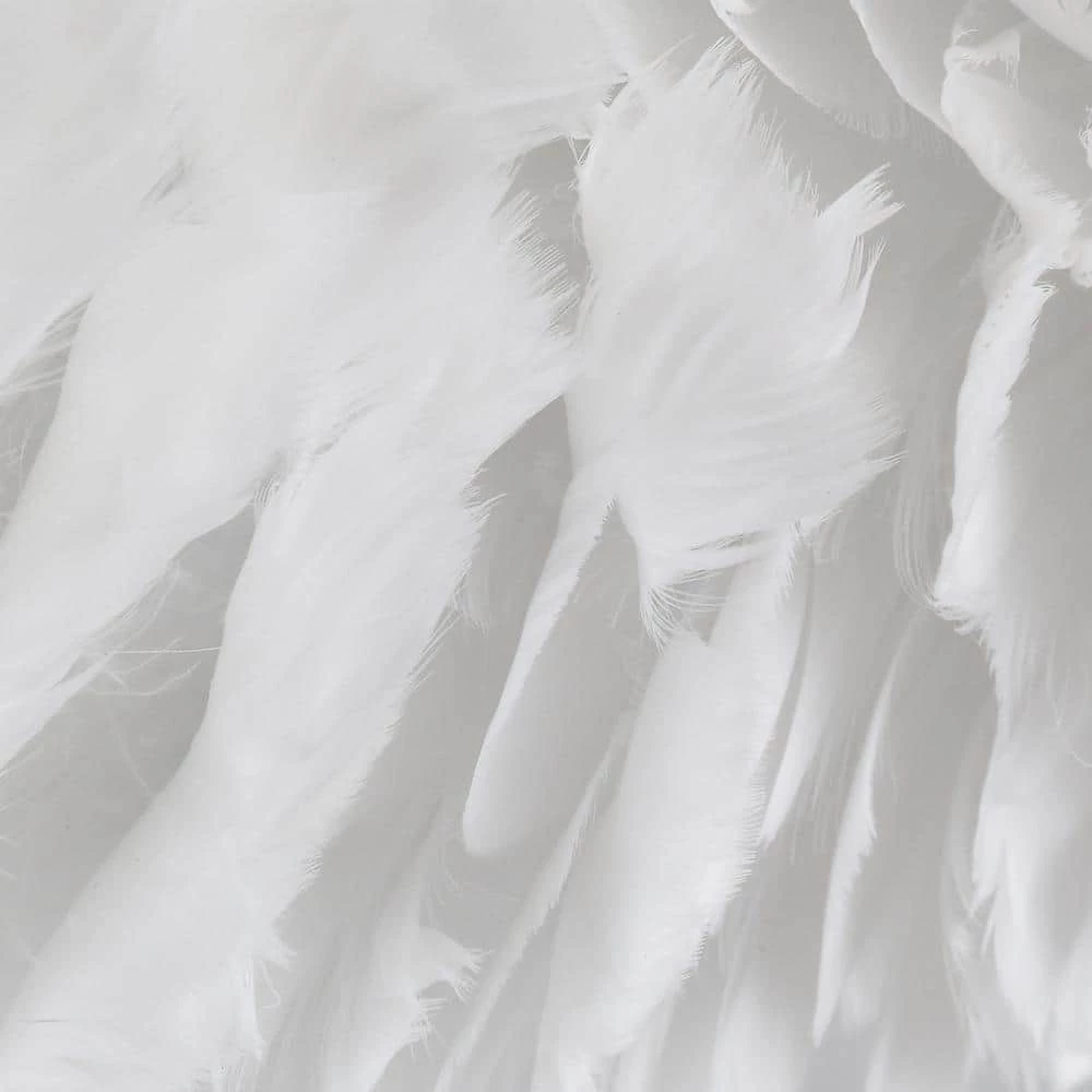 Columbus 6 -Light White Unique/Statement Geometric Chandelier with Feather Accents by Maxax 6 Columbus 6 -Light White Unique/Statement Geometric Chandelier with Feather Accents by Maxax - Image 6